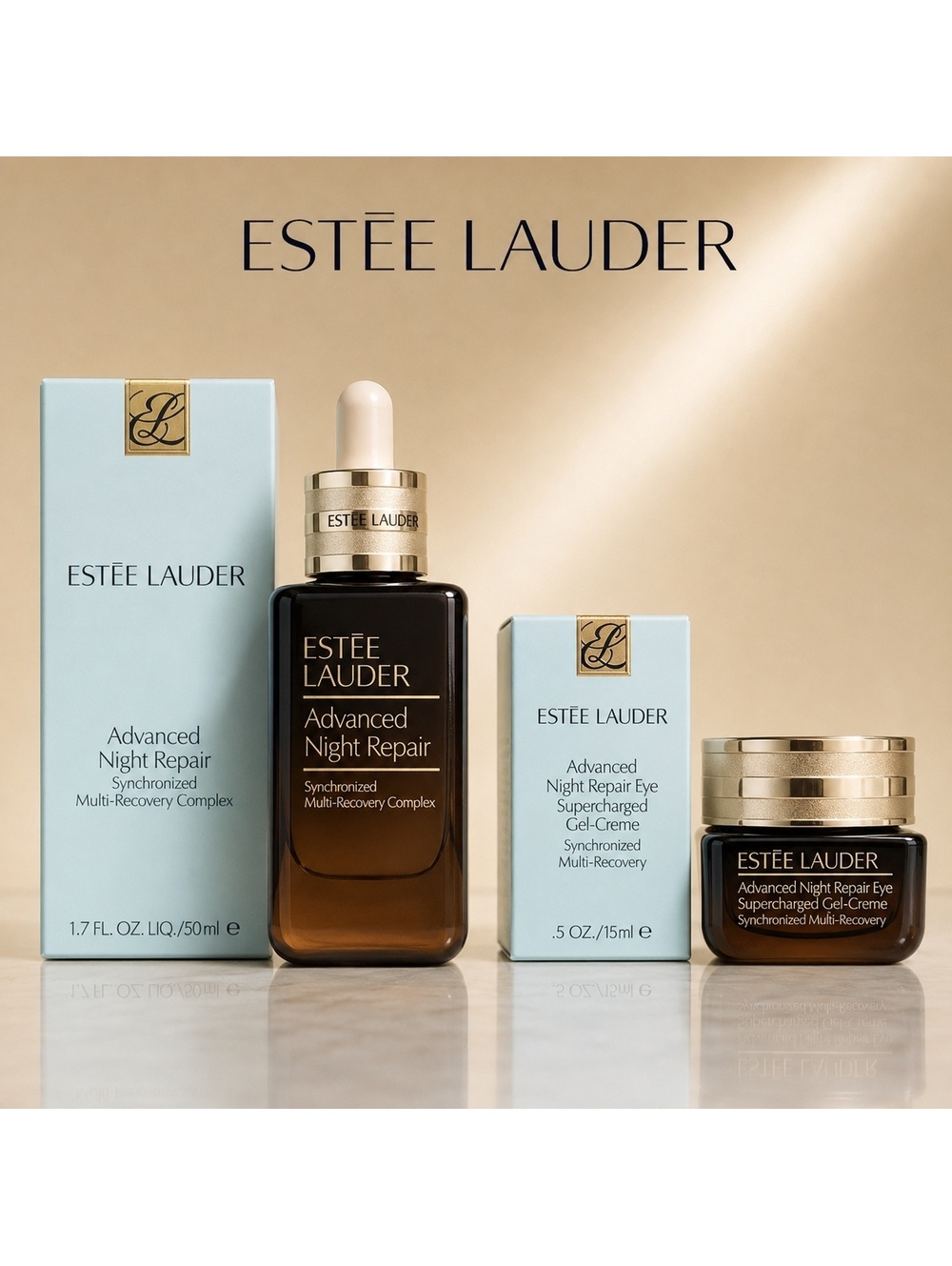 Estée Lauder Advanced Night Repair Serum + Eye Gel-Creme Set NIB $213 Value!!